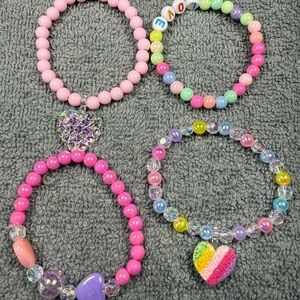 Colorful Kids Beaded Bracelet Set